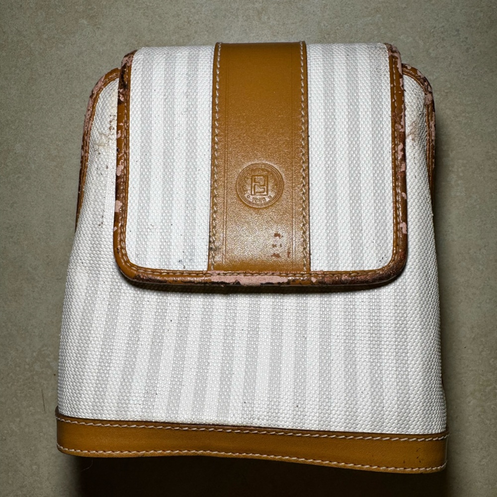 Fendi Vtg  Penguin Stripe Crossbody Bag ( project)